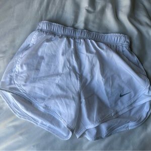 White Nike running shorts. Small.
